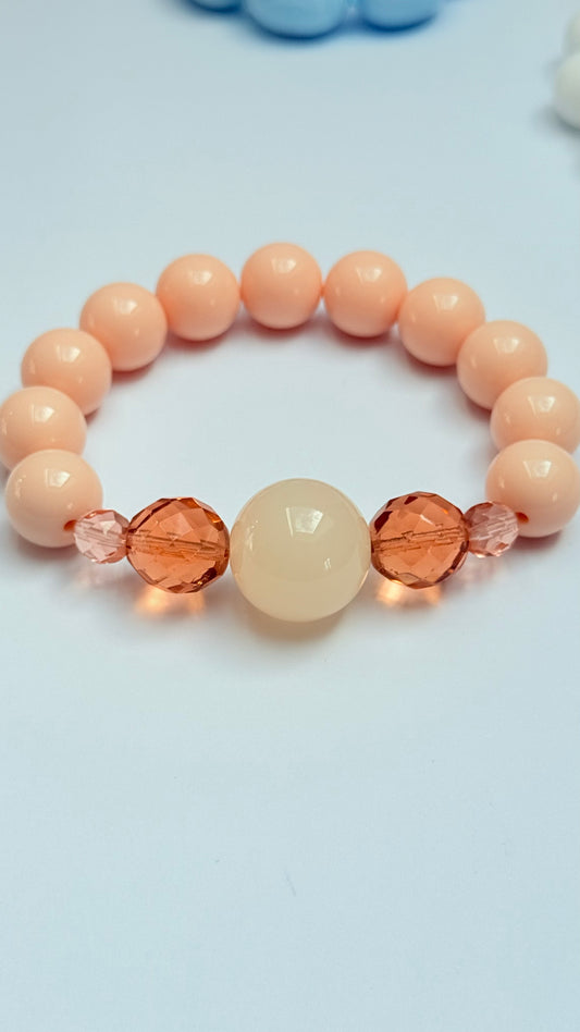Peach pop bracelet