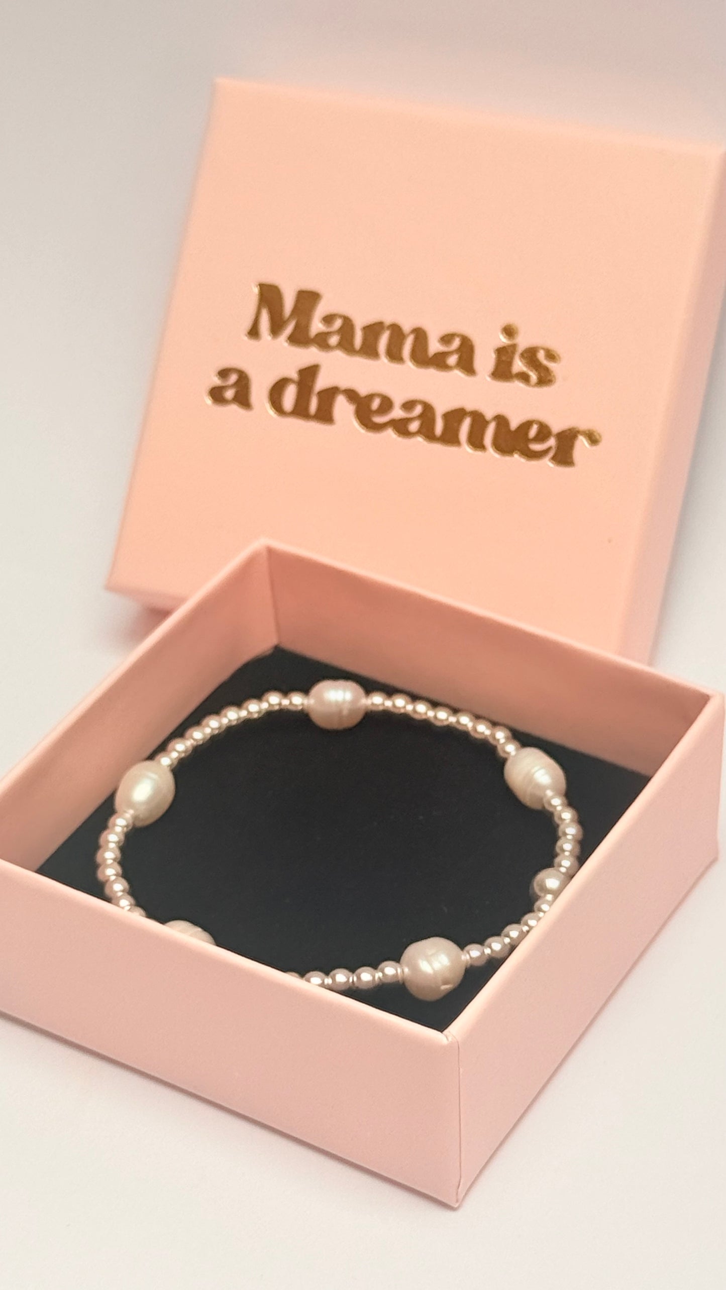 Sterling silver pearl bracelet