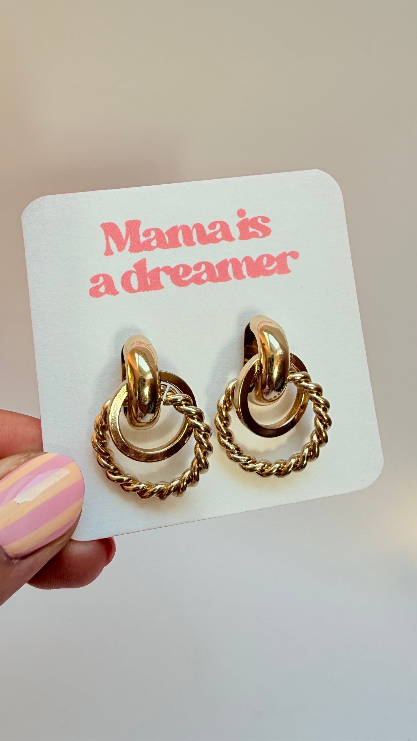 Swirl earrings