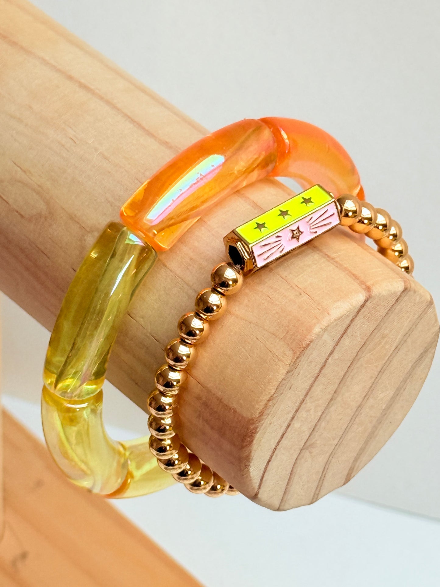 Colour pop Acrylic tube bangle