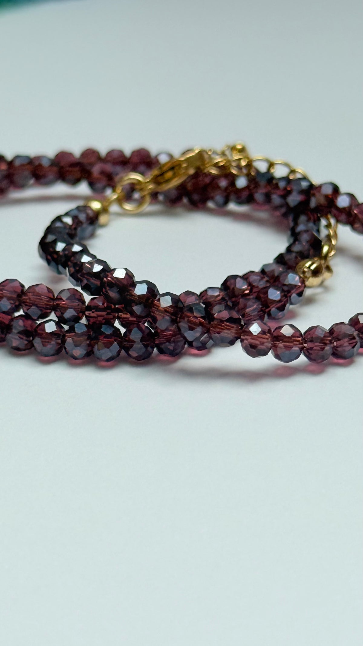 Candy aubergine necklace