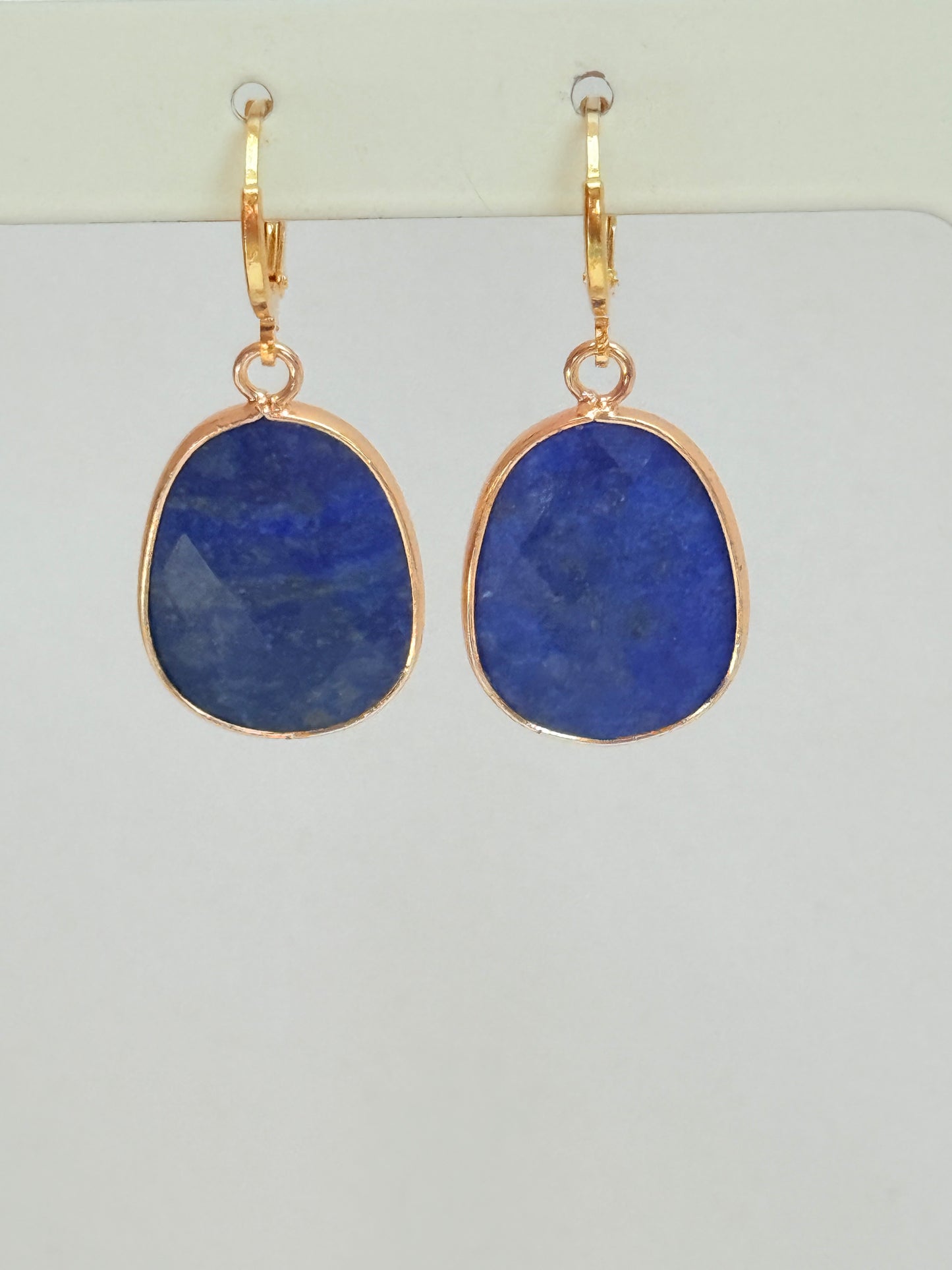 Lapis lazuli pendant mini hoop