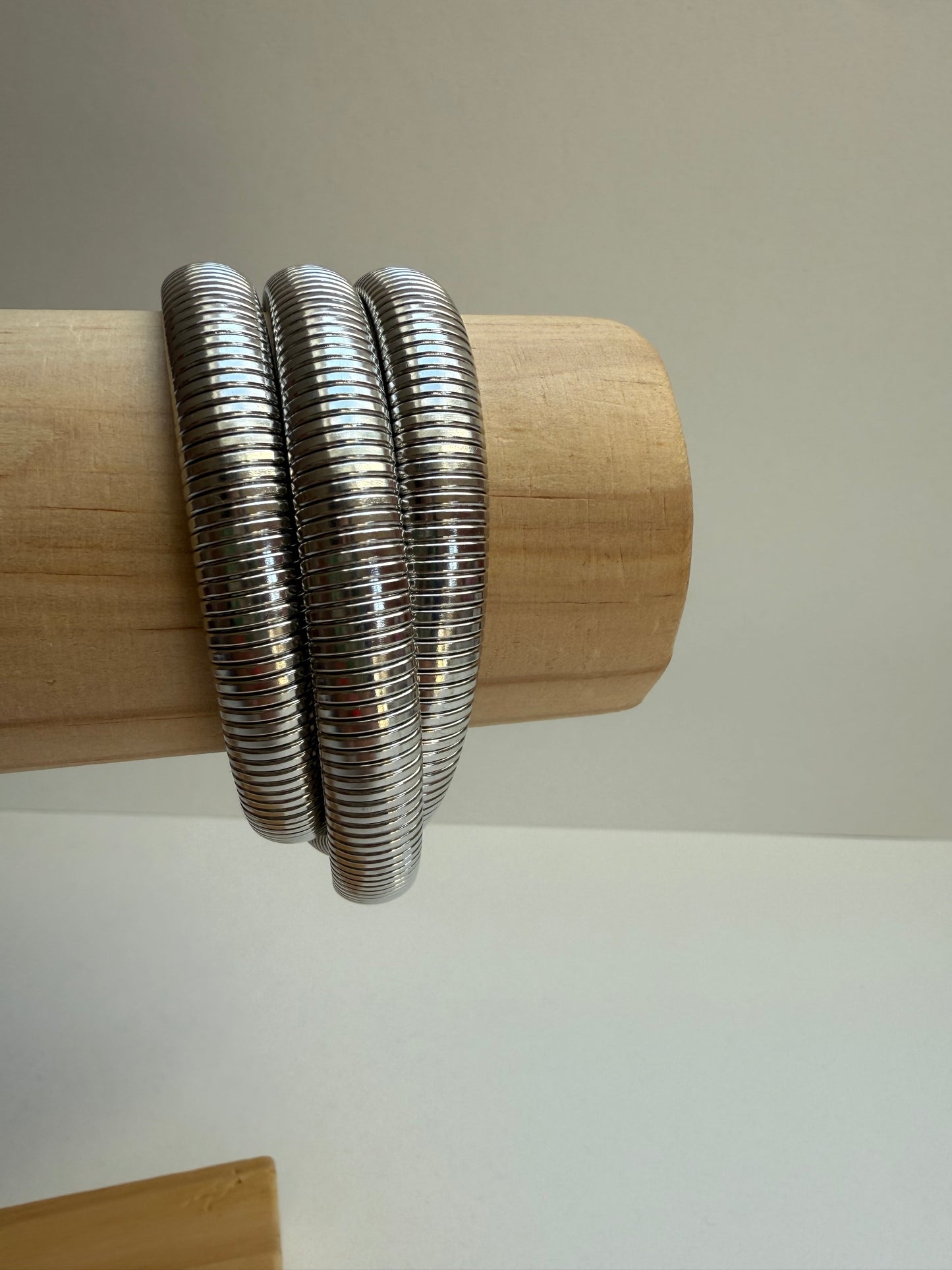 Silver stretch bangle