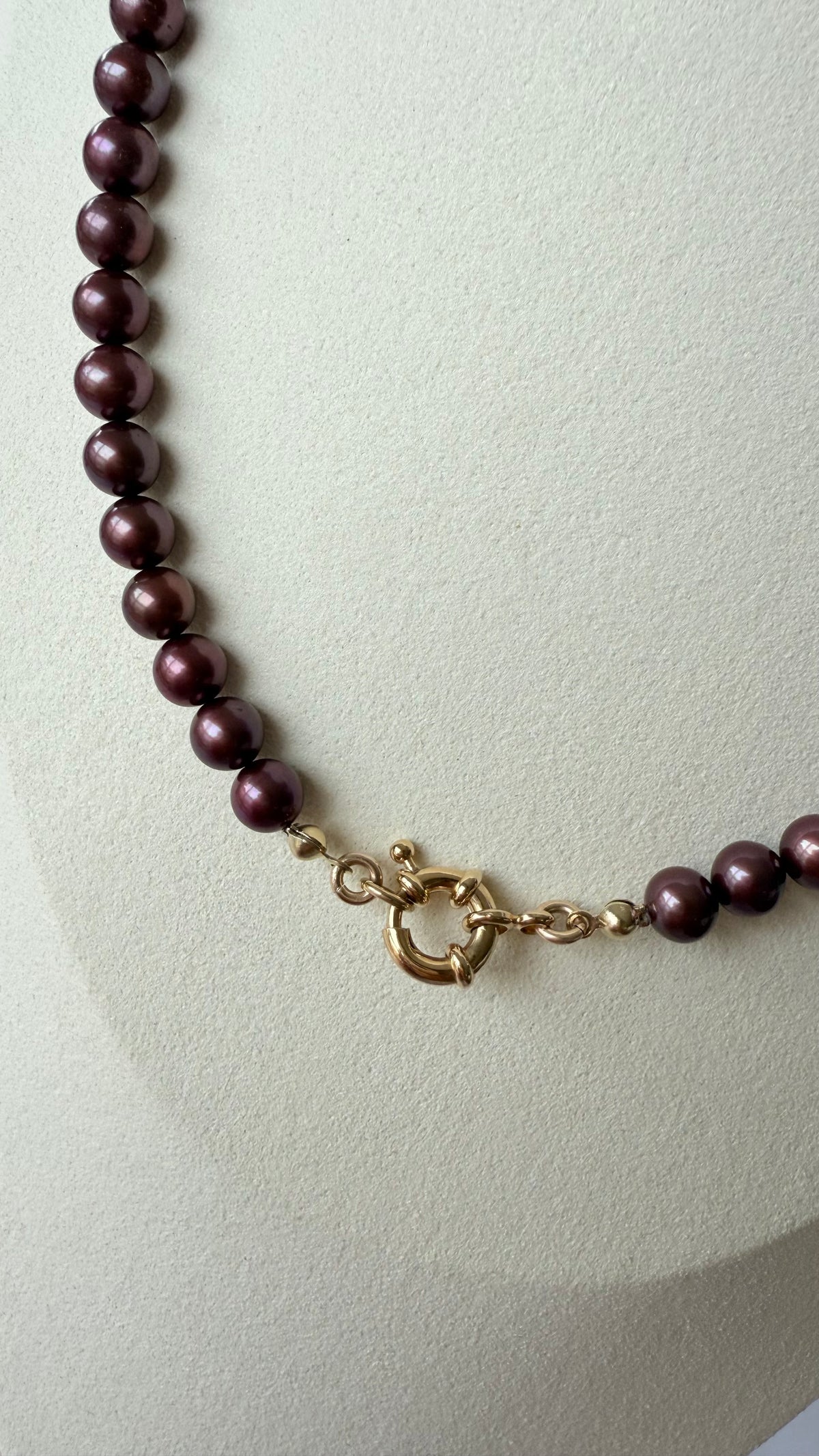 Burgundy Pearl necklace