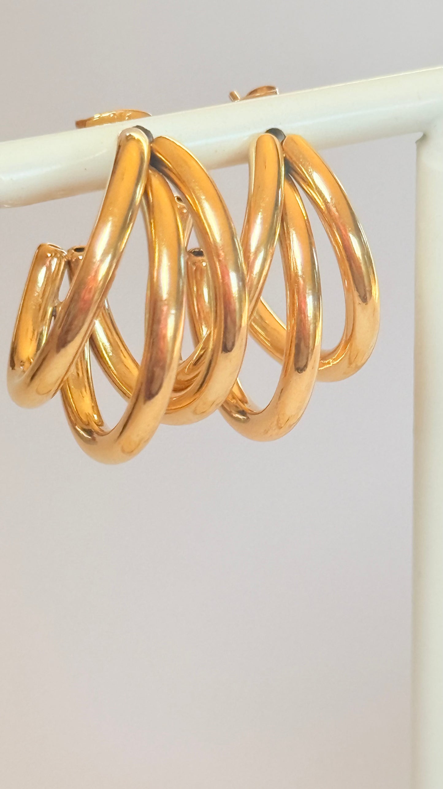 Triple bar hoops