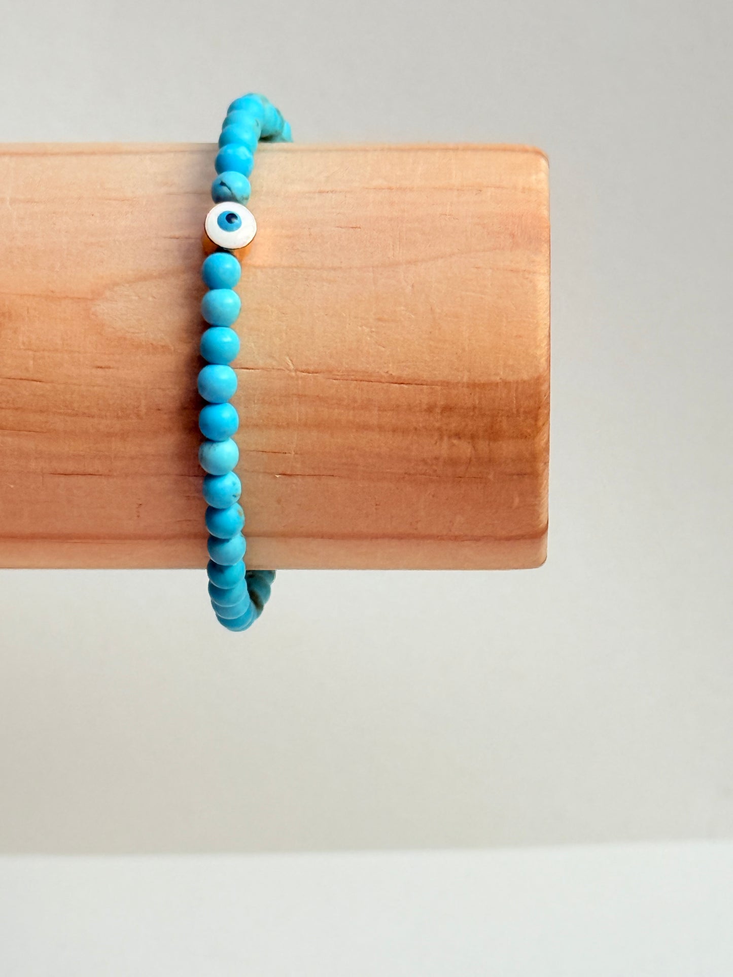 Turquoise evil eye bracelet