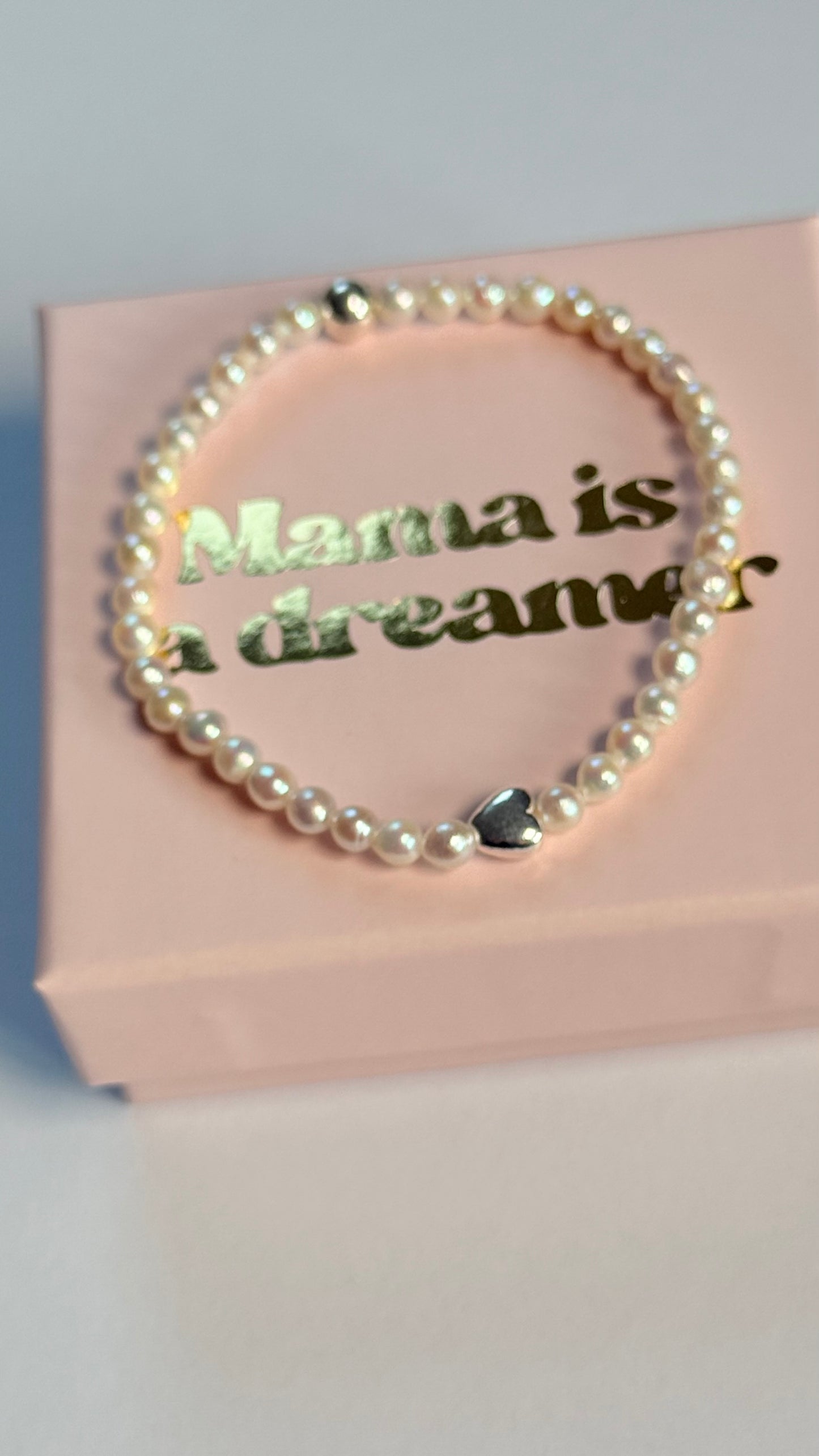 Mini pearl heart bracelet (Communion/Confirmation) (Copy)
