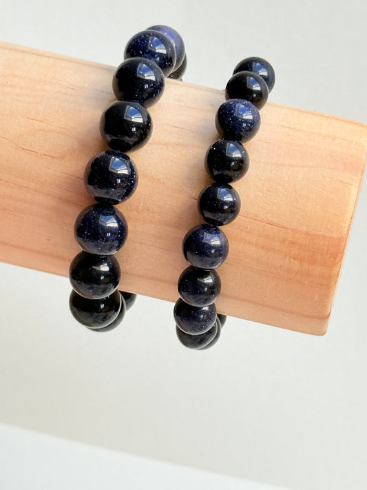 Blue sandstone bracelet