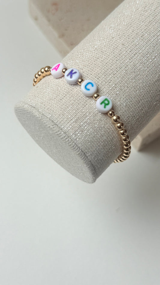 Gold filled Personalised bracelet (4mm)