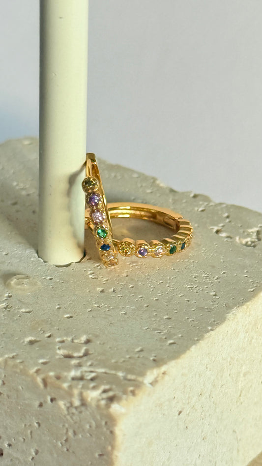 Stellar huggie Hoops (925 stg silver)