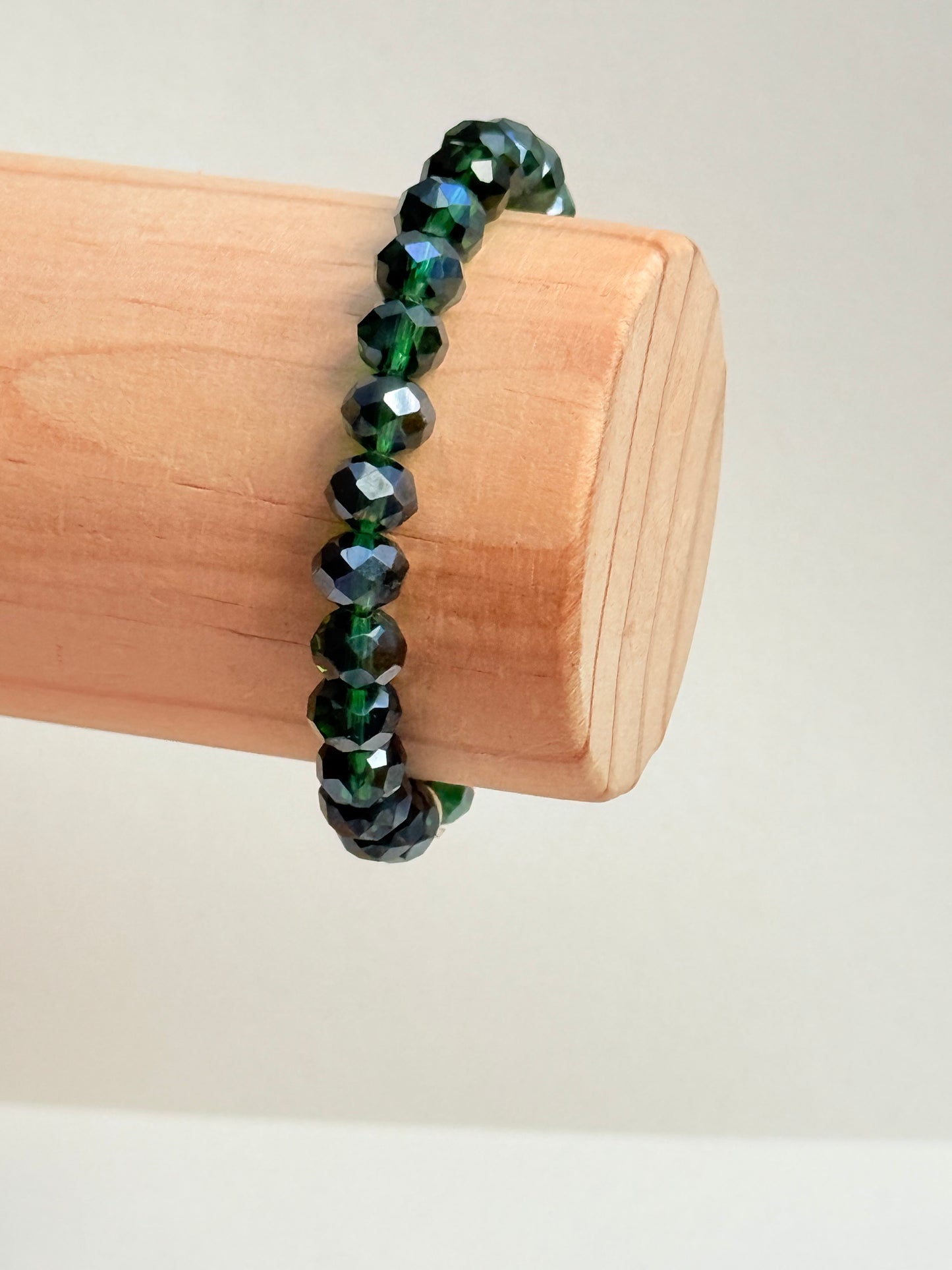 Green crystal bracelets