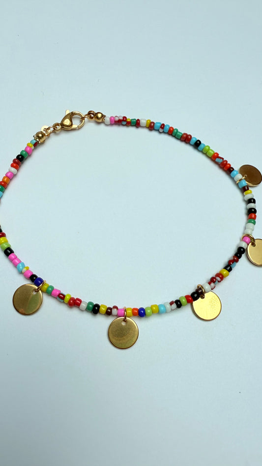 Summer beaded anklet