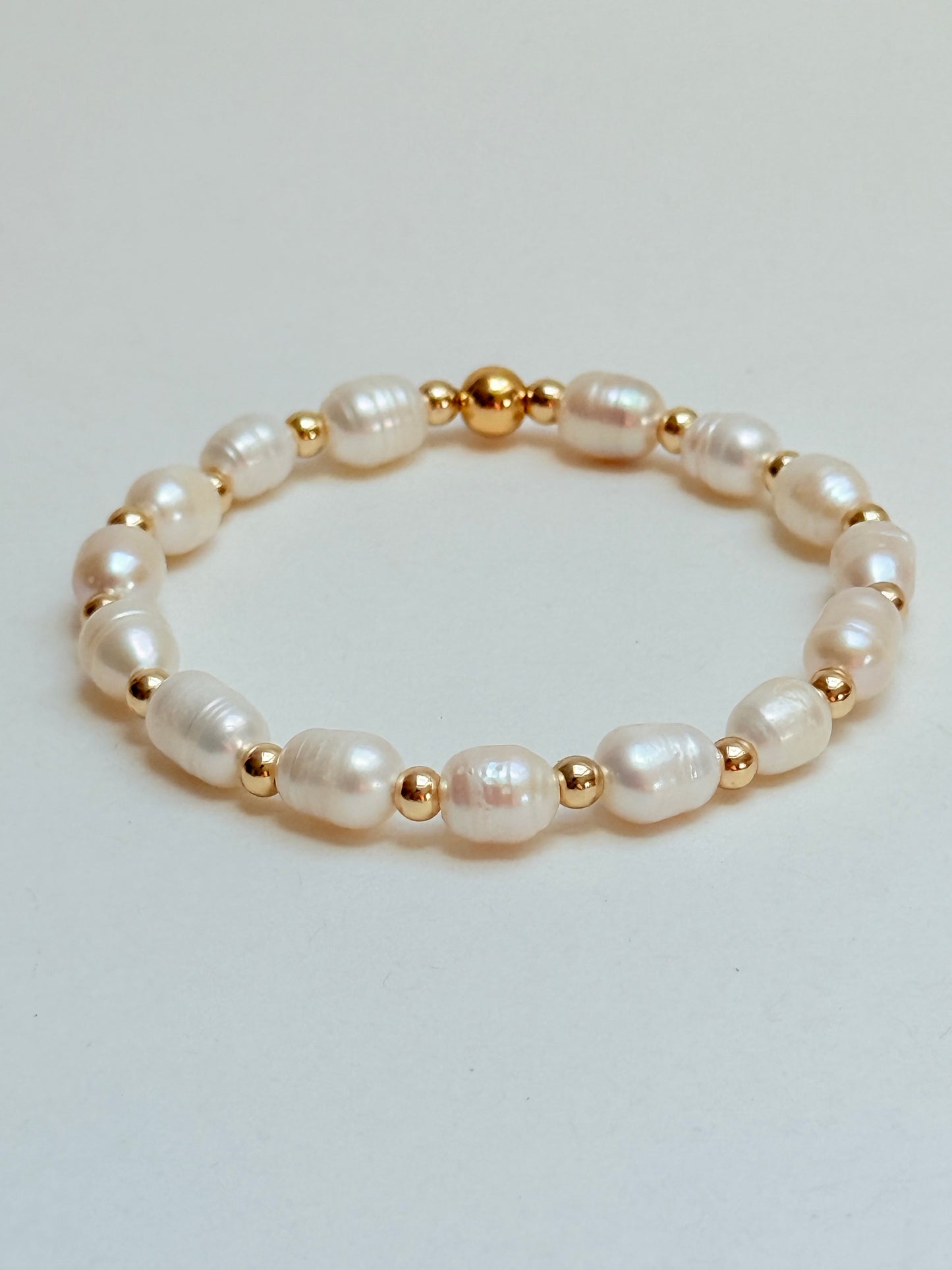 Gold fill Pearl bracelet
