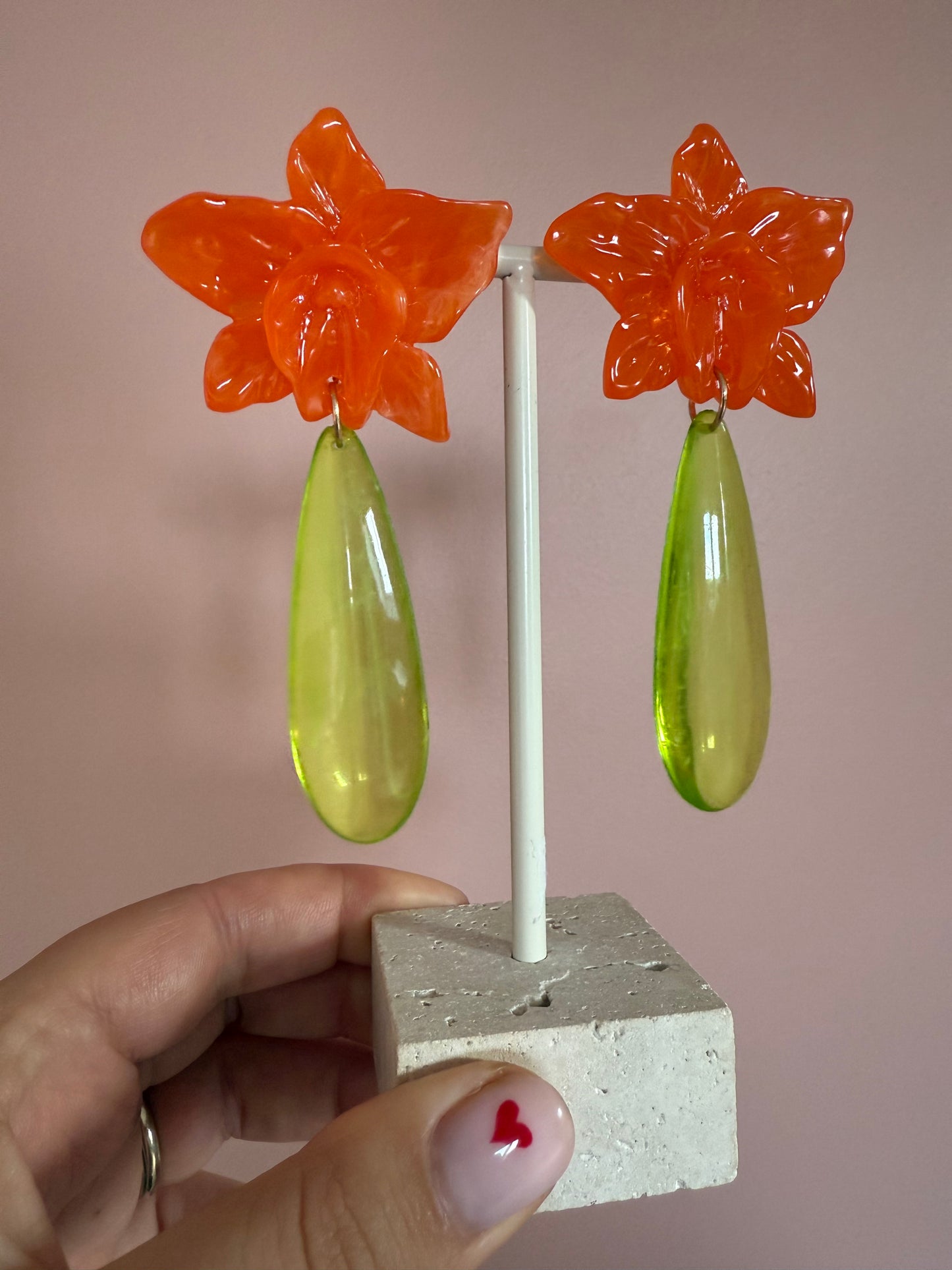 Statement flower Earrings