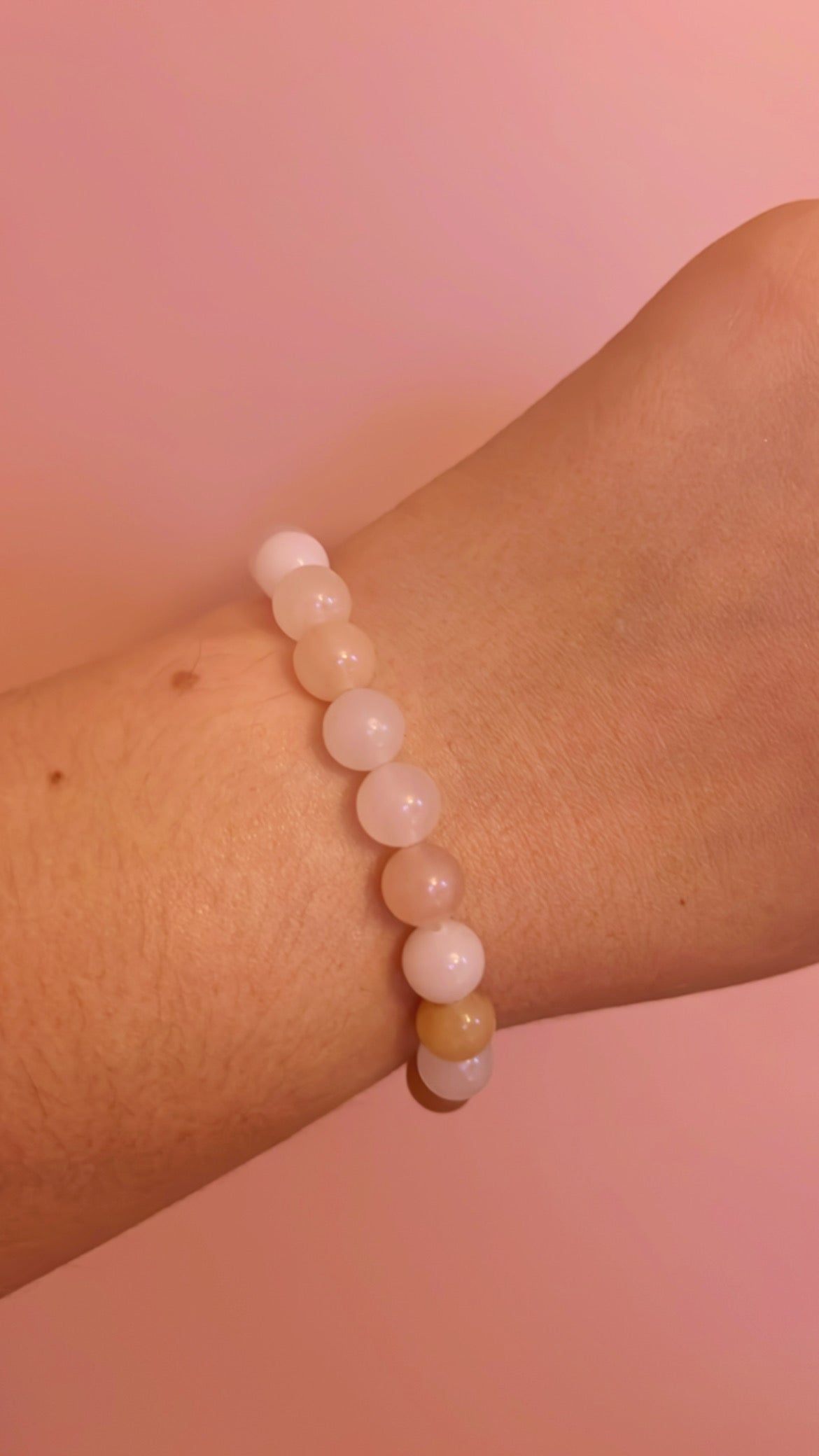 Neutral stone bracelet