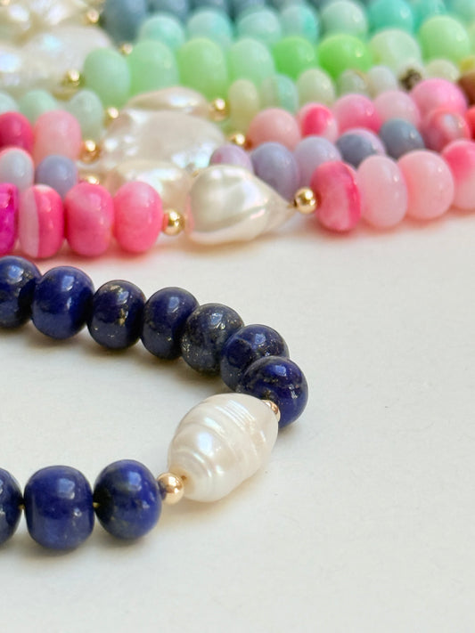 Rainbow Opal Pearl bracelets