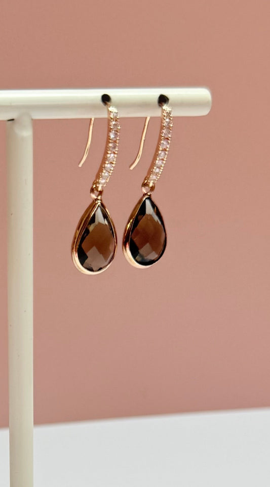 Cloudy crystal sparkle earring