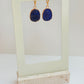 Lapis lazuli pendant mini hoop