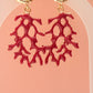 Coral shell earrings