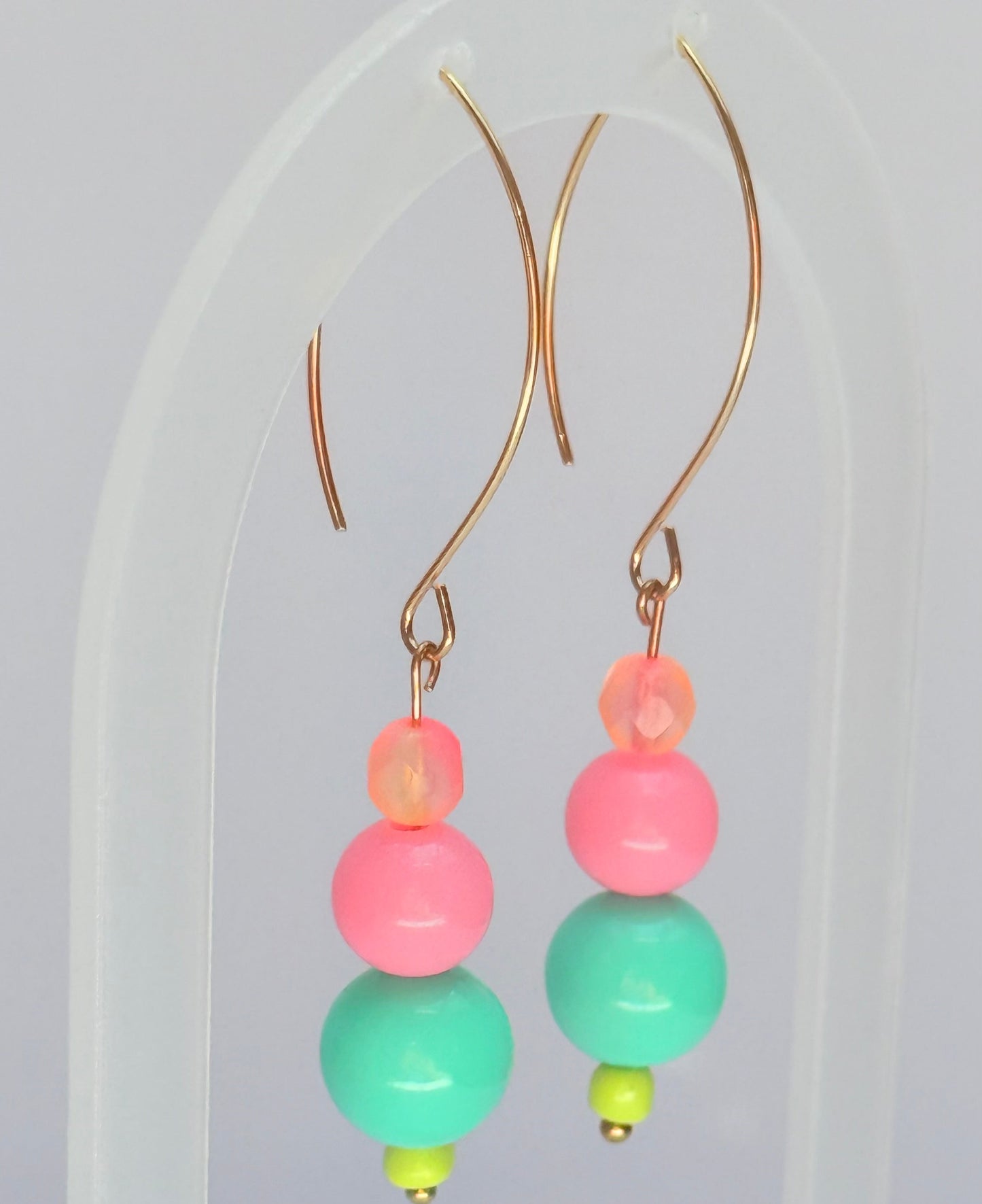 Watermelon Marquise earrings