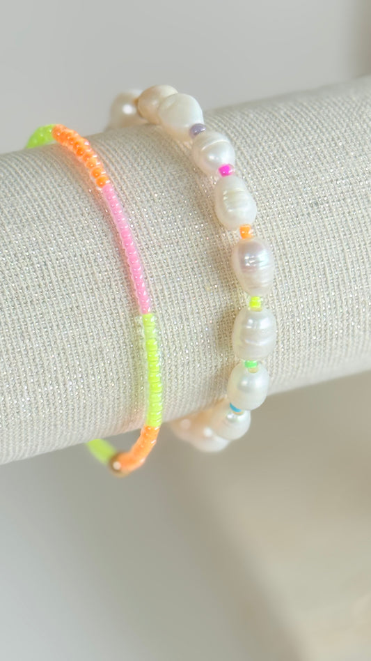 Neon candy bracelet