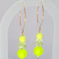 Neon Citrus Marquise earrings