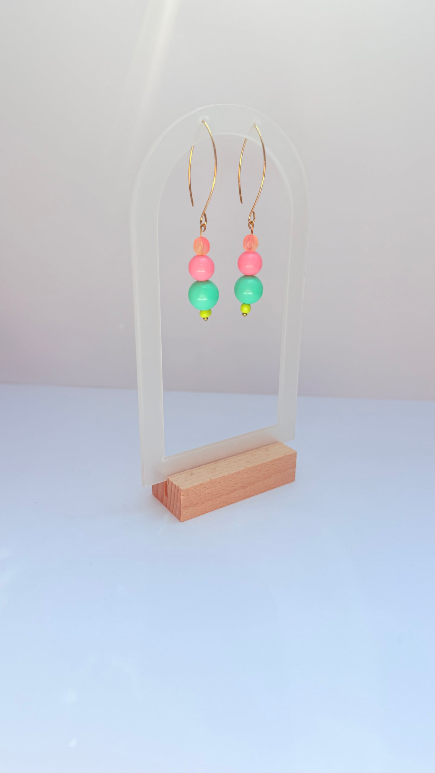 Watermelon Marquise earrings
