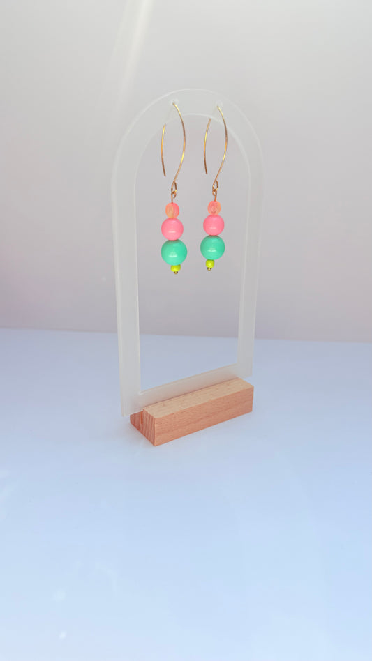 Watermelon Marquise earrings