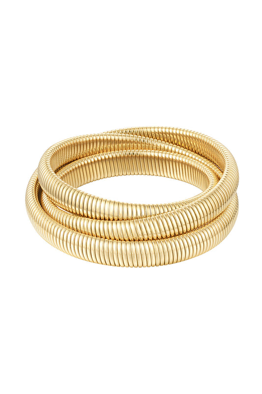 Silver stretch bangle