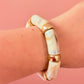 Cream marble bangle