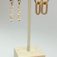 Zircon oval Hoops