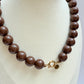 Brown acrylic  necklace