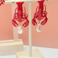 Lobster pearl  earrings