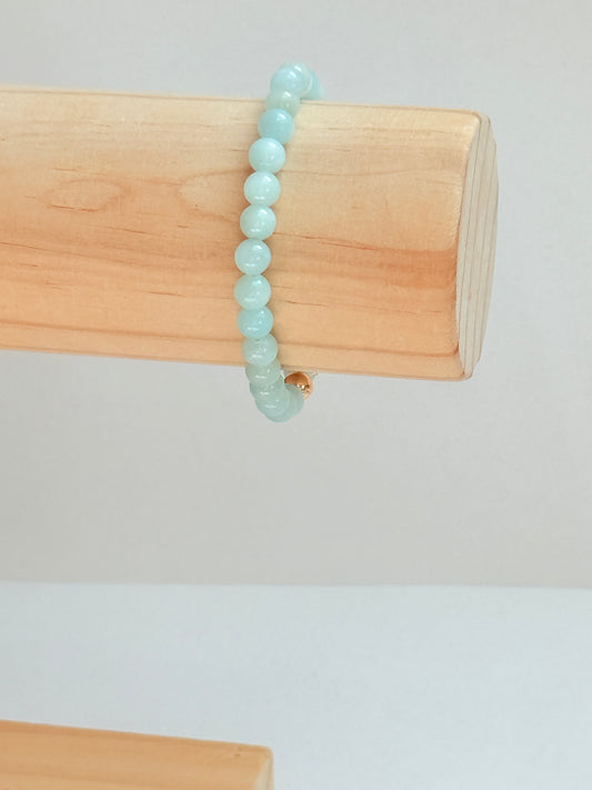 Baby blue  natural stone bracelet