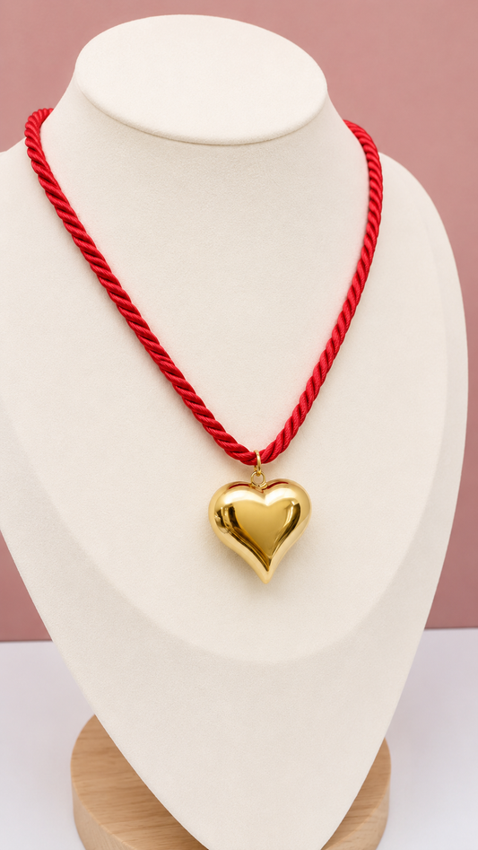 Red heart necklace