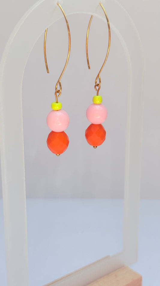 Tutti frutti Marquise earrings