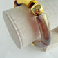 Bronze & gold acrylic tube bangle