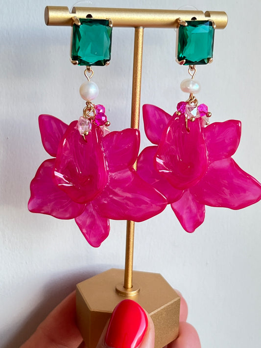 Crystal  flower Earrings