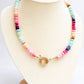 Rainbow rondelle necklace
