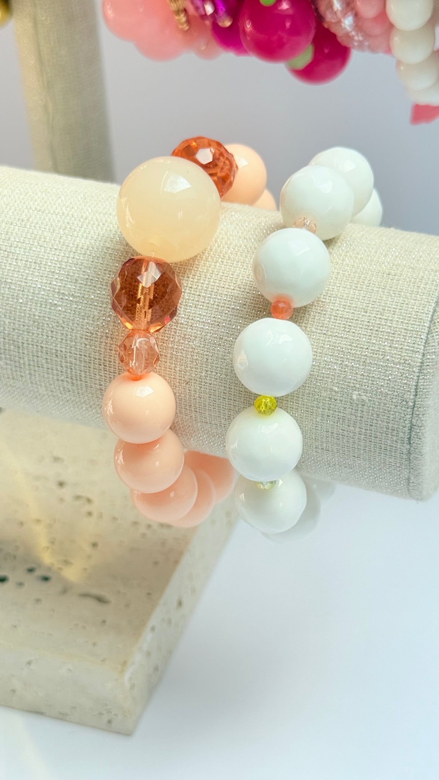 Peach  pop bracelet