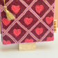 Love hearts hand beaded  purse