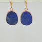 Lapis lazuli pendant mini hoop