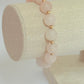 Frosted rose quartz bracelet