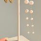 Pearl chain drop earrings