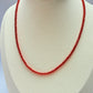 Candy red necklace