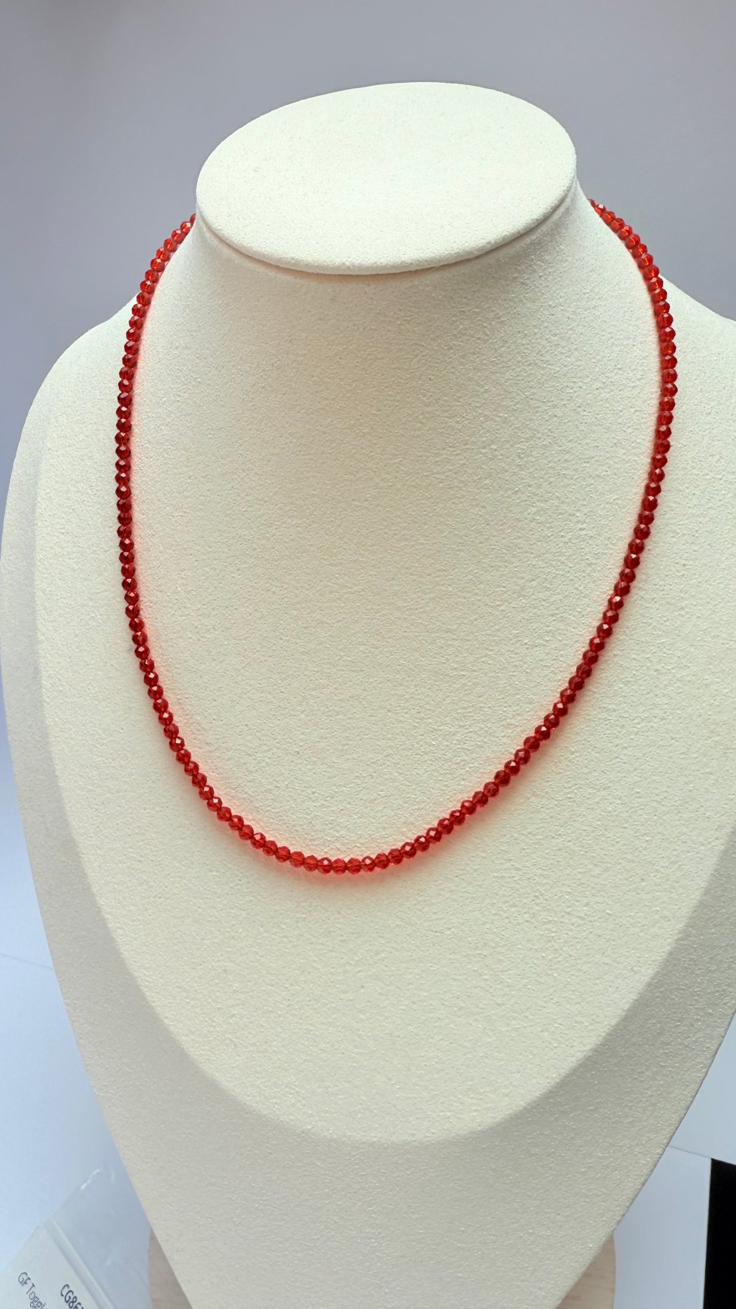 Candy red necklace