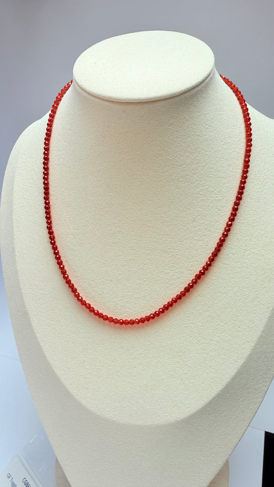 Candy red necklace