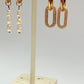 Pearl drop creole Hoops