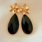 Flower drop earrings