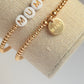 Gold filled Mama charm bracelet (3mm)